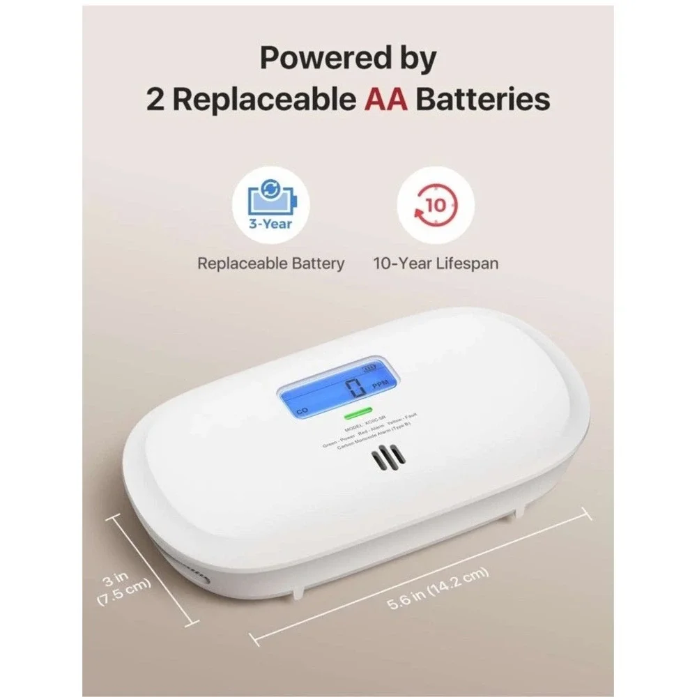 X Sense‎ Carbon Monozide Detector Replaceable Battery Powered